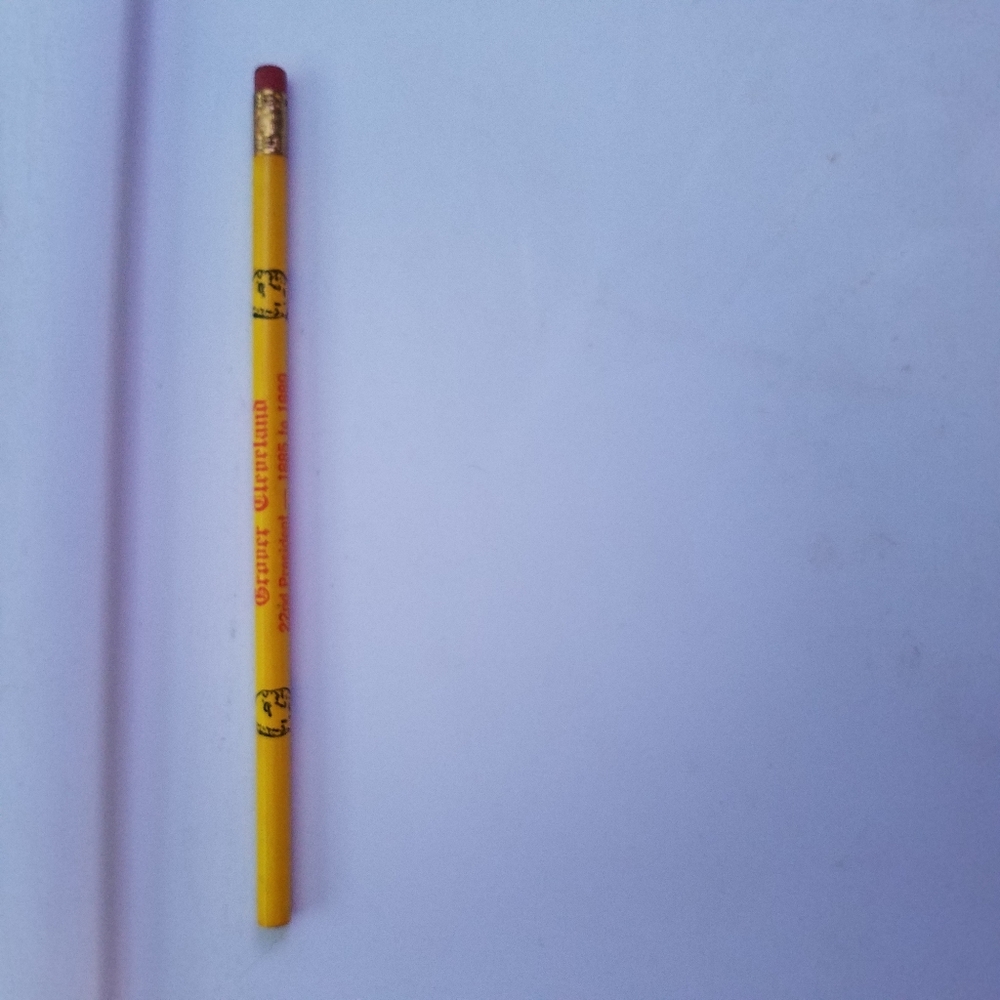 Grover Cleveland single Unused 60's Vintage President Pencil Yellow OA